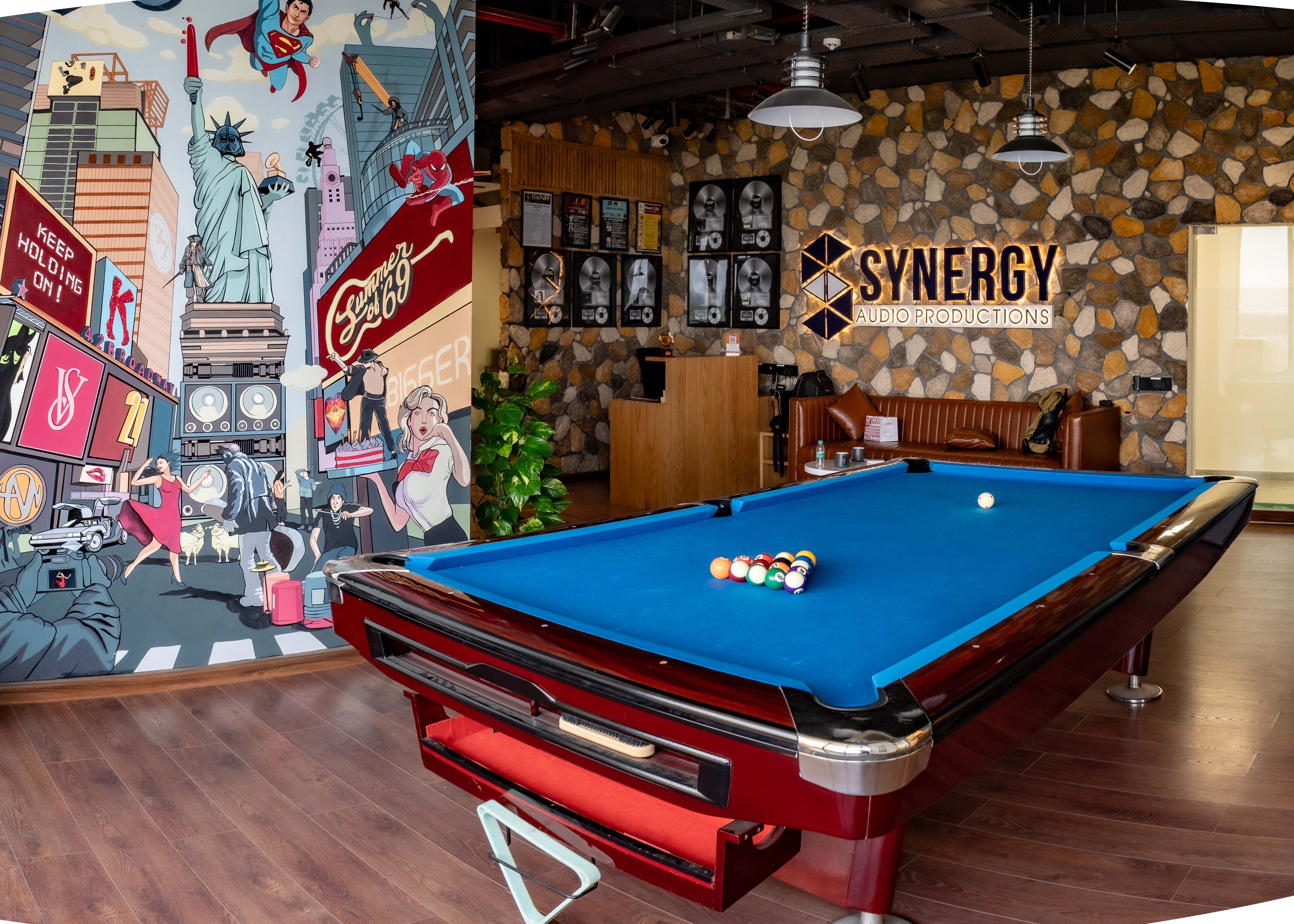 The artist space at Synergy Group