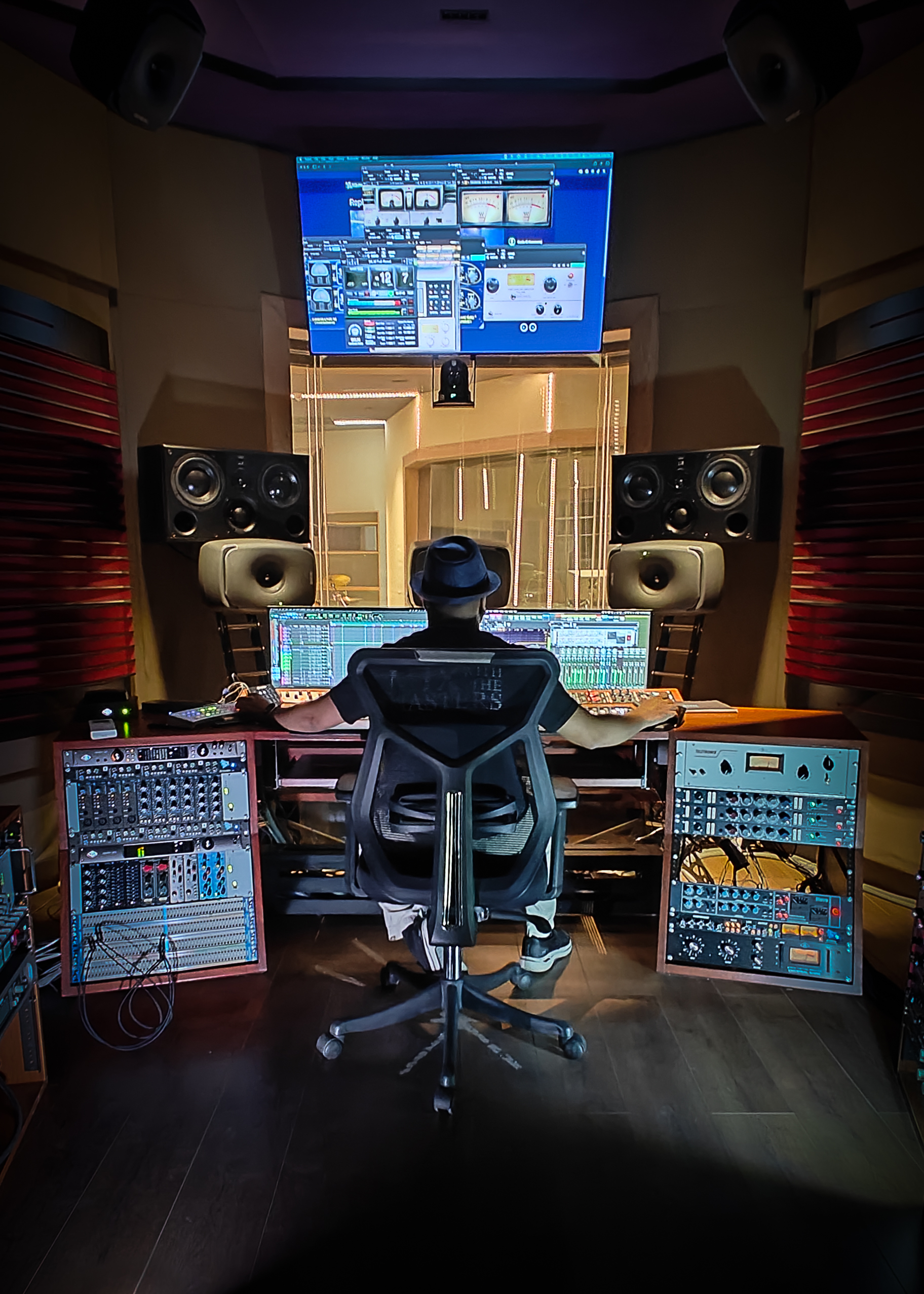 The Falcon control room, Synergy Audio Productions